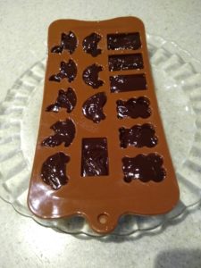 Dark Chocolate in Mold